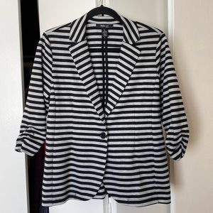 Style & Co. Petite Black & White Work Jacket